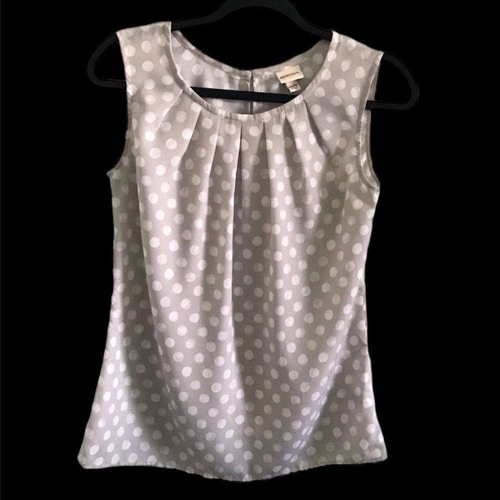 Merona polka dot sleeveless top size XS
